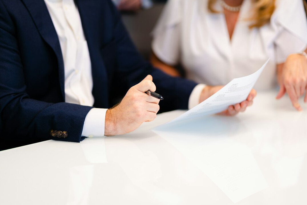 business negotiation table