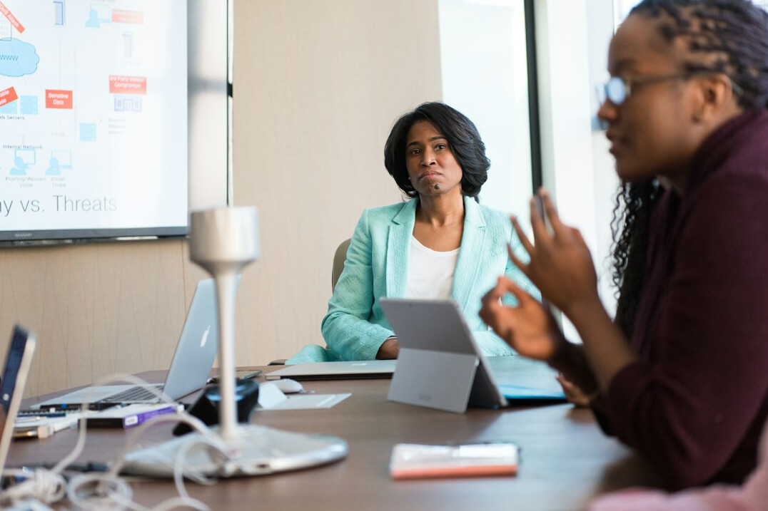 woman leading negotiation